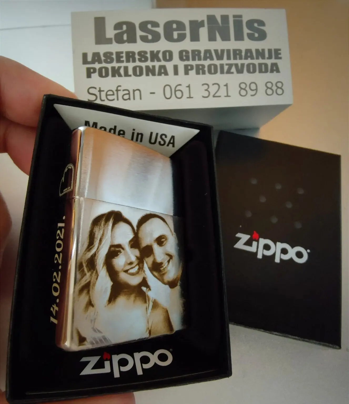 Lasersko graviranje Zippo upaljača